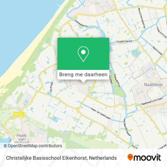 Christelijke Basisschool Eikenhorst kaart