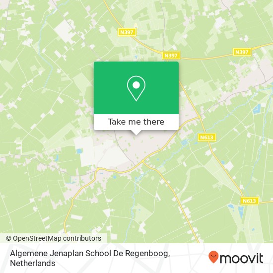 Algemene Jenaplan School De Regenboog kaart