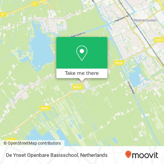 De Ynset Openbare Basisschool kaart