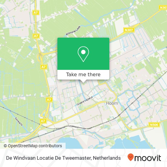 De Windvaan Locatie De Tweemaster kaart