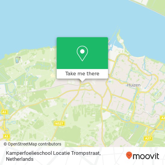 Kamperfoelieschool Locatie Trompstraat kaart