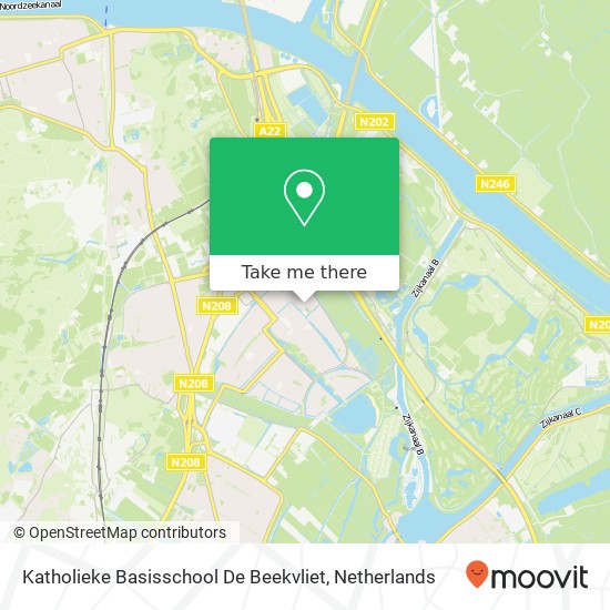 Katholieke Basisschool De Beekvliet kaart