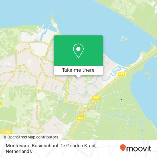 Montessori Basisschool De Gouden Kraal kaart