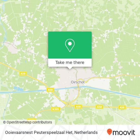 Ooievaarsnest Peuterspeelzaal Het kaart