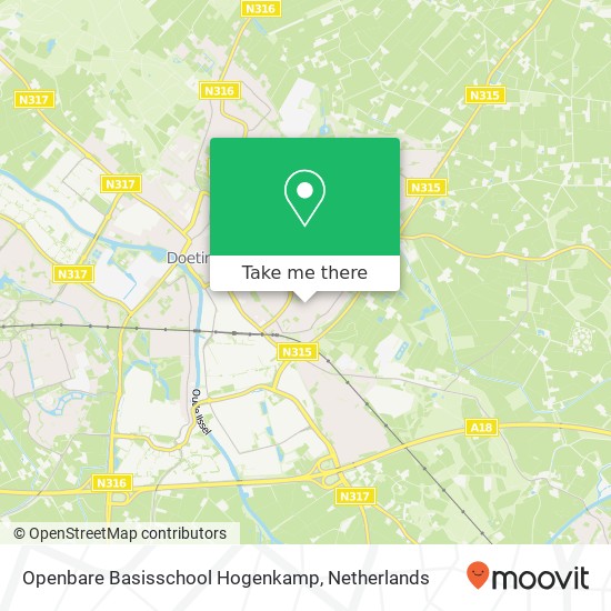 Openbare Basisschool Hogenkamp kaart