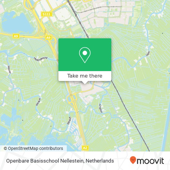 Openbare Basisschool Nellestein kaart