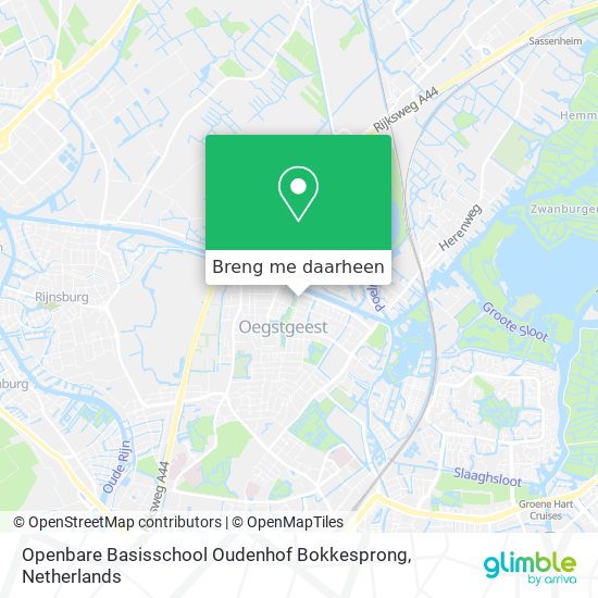 Openbare Basisschool Oudenhof Bokkesprong kaart