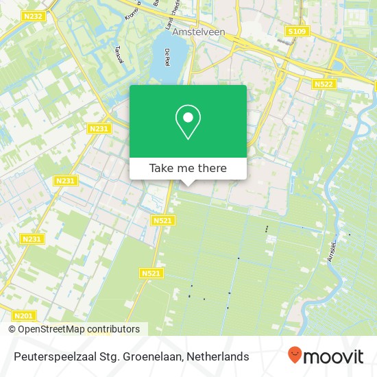 Peuterspeelzaal Stg. Groenelaan kaart