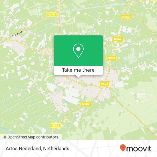 Artos Nederland kaart