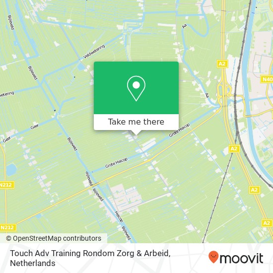 Touch Adv Training Rondom Zorg & Arbeid kaart