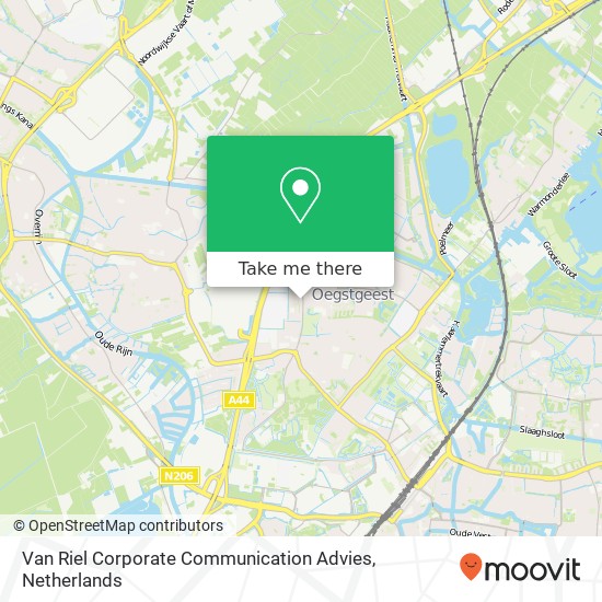 Van Riel Corporate Communication Advies kaart