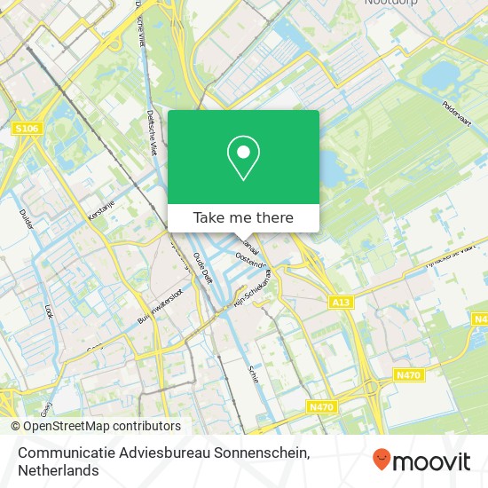 Communicatie Adviesbureau Sonnenschein kaart