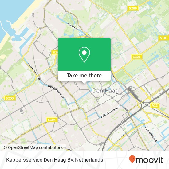 Kappersservice Den Haag Bv kaart