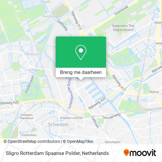 Sligro Rotterdam Spaanse Polder kaart
