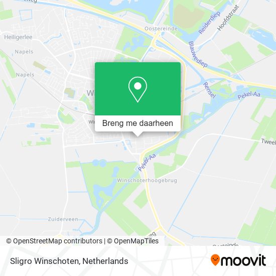 Sligro Winschoten kaart