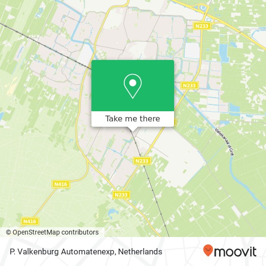 P. Valkenburg Automatenexp kaart