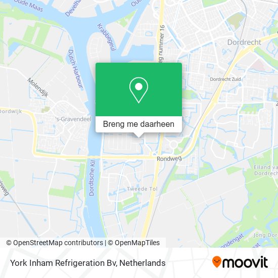 York Inham Refrigeration Bv kaart