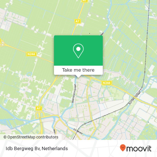 Idb Bergweg Bv kaart