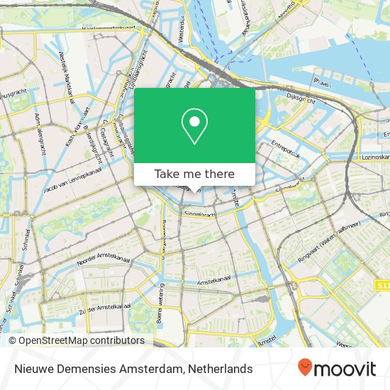 Nieuwe Demensies Amsterdam kaart