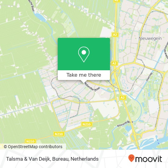 Talsma & Van Deijk, Bureau kaart