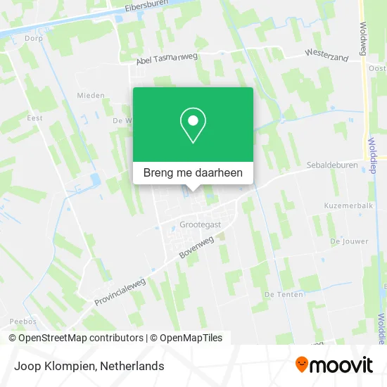 Joop Klompien kaart