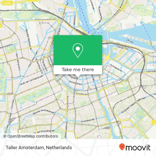 Taller Amsterdam kaart