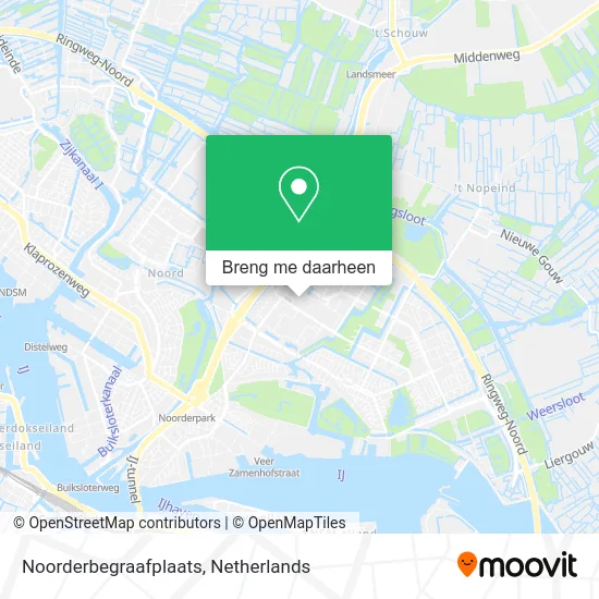 Noorderbegraafplaats kaart