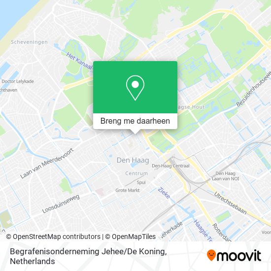 Begrafenisonderneming Jehee / De Koning kaart
