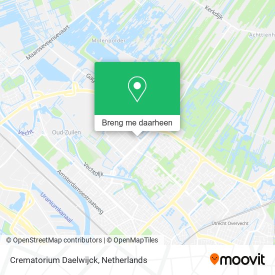 Crematorium Daelwijck kaart