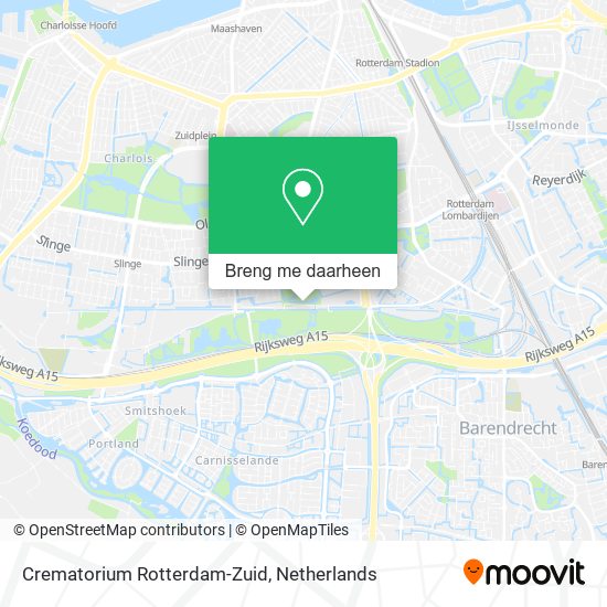 Crematorium Rotterdam-Zuid kaart