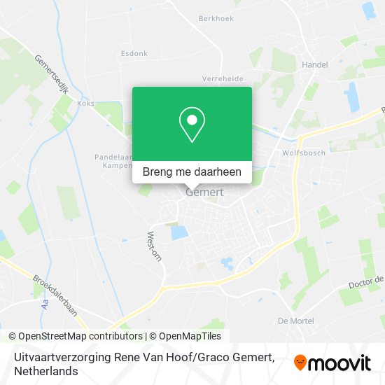 Uitvaartverzorging Rene Van Hoof / Graco Gemert kaart