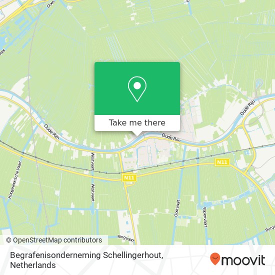 Begrafenisonderneming Schellingerhout kaart