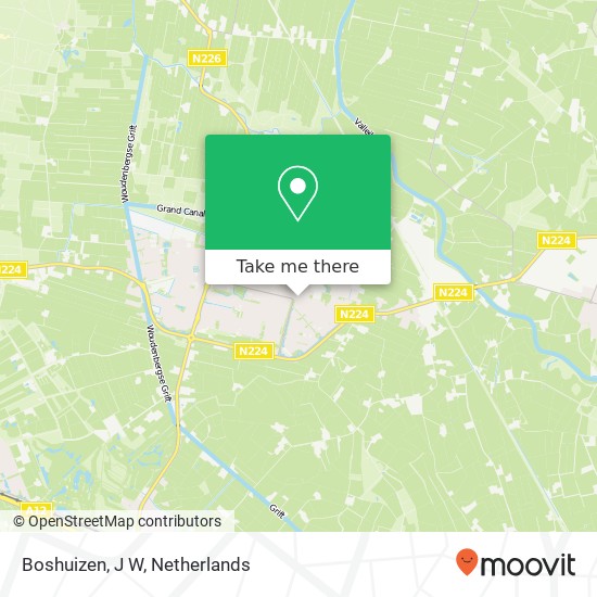 Boshuizen, J W kaart