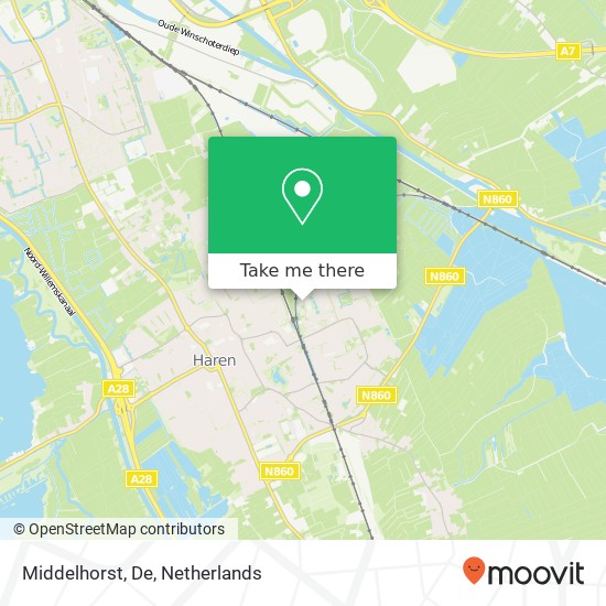 Middelhorst, De kaart