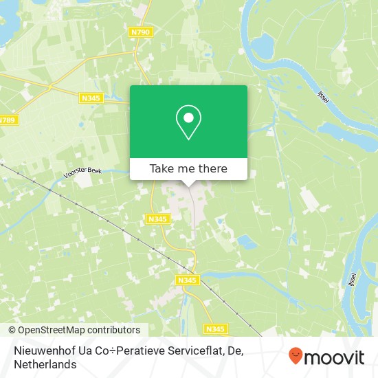 Nieuwenhof Ua Co÷Peratieve Serviceflat, De kaart