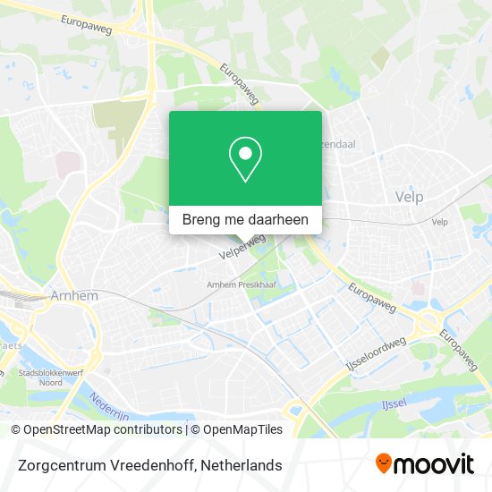 Zorgcentrum Vreedenhoff kaart