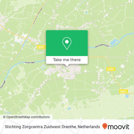 Stichting Zorgcentra Zuidwest Drenthe kaart