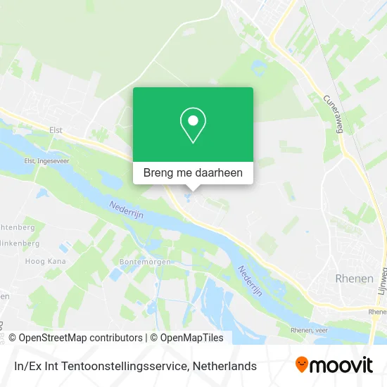 In / Ex Int Tentoonstellingsservice kaart