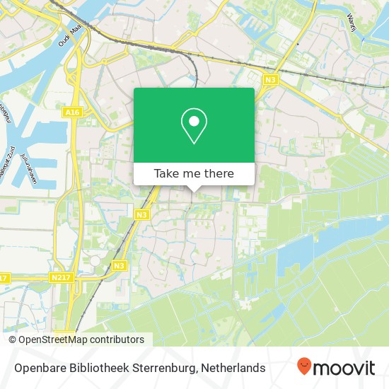 Openbare Bibliotheek Sterrenburg kaart