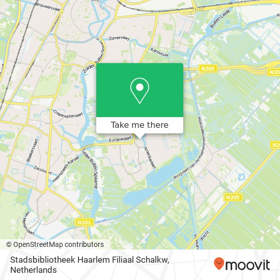 Stadsbibliotheek Haarlem Filiaal Schalkw kaart