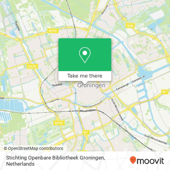 Stichting Openbare Bibliotheek Groningen kaart