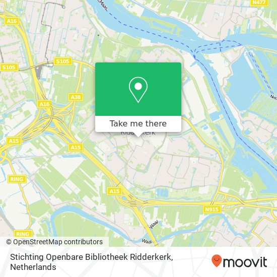 Stichting Openbare Bibliotheek Ridderkerk kaart