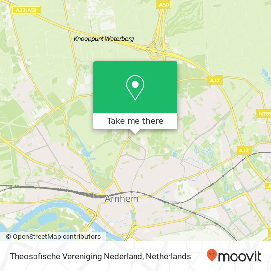 Theosofische Vereniging Nederland kaart