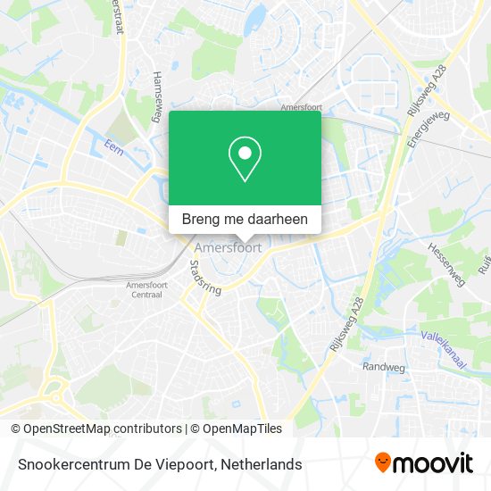 Snookercentrum De Viepoort kaart