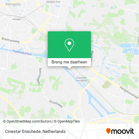 Cinestar Enschede kaart