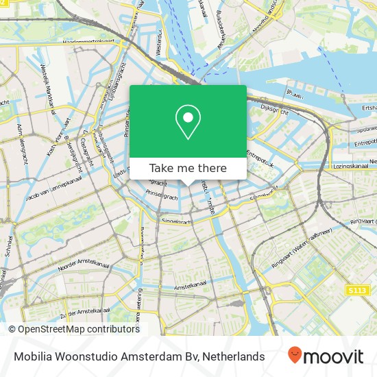 Mobilia Woonstudio Amsterdam Bv kaart