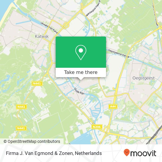 Firma J. Van Egmond & Zonen kaart