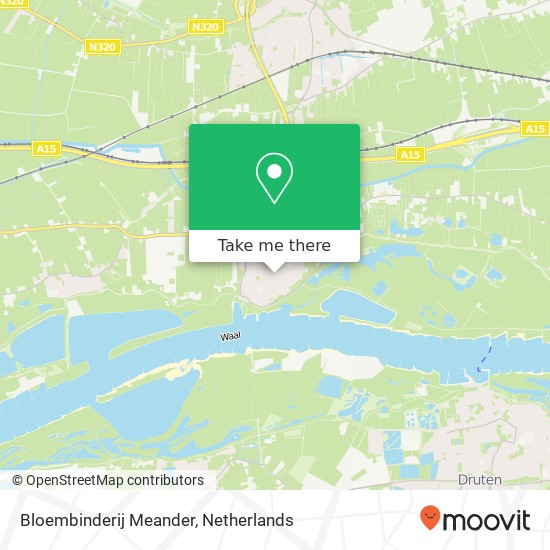 Bloembinderij Meander kaart