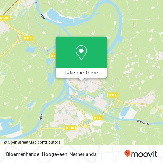 Bloemenhandel Hoogeveen kaart