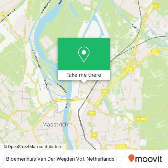 Bloemenhuis Van Der Weijden Vof kaart